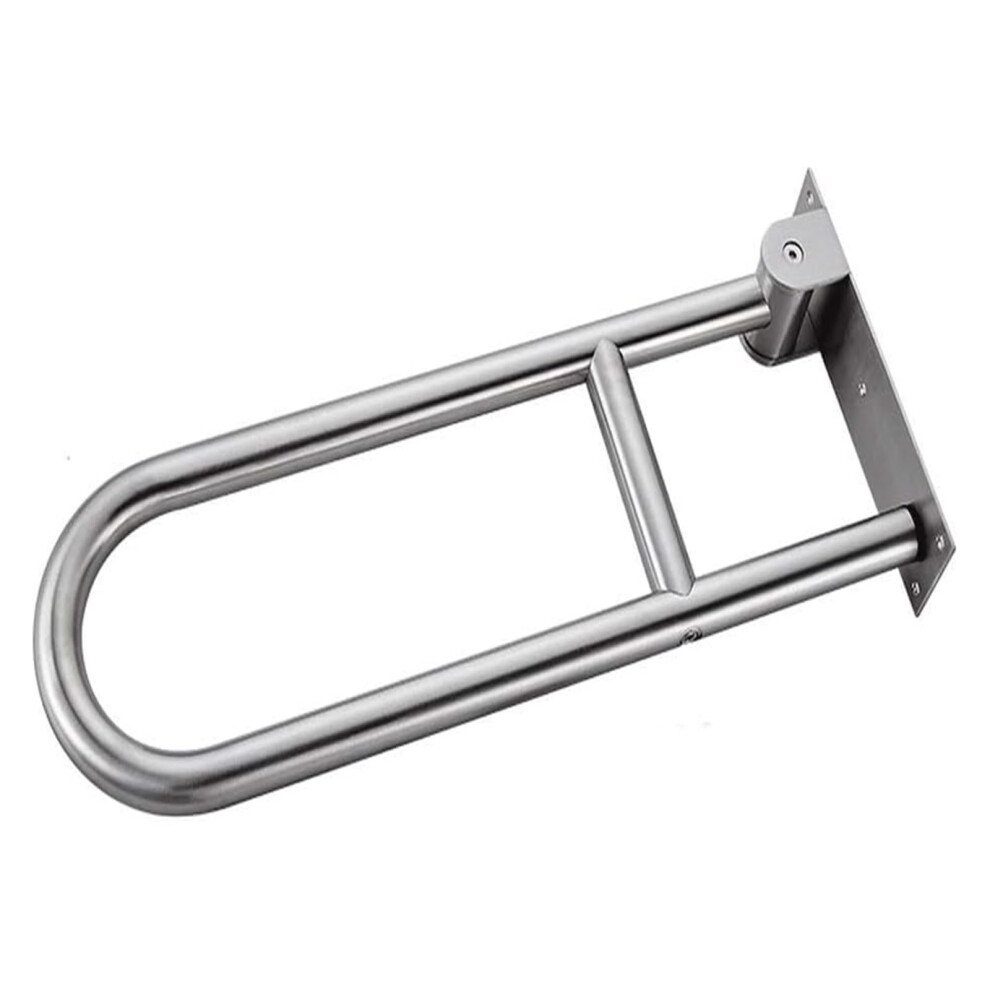 Bathroom Grab Bar Folding Toilet Armrest with NonSlip Grip for Elderly Disabled Safety Support