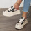 Γυναικεία slip-on sneakers με πλατφόρμα Mules χωρίς πλάτη, ελαφριά καλοκαιρινά παπούτσια 4