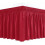 Queen bed skirt wrap-around 15-inch drop red 1