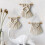 Mini tenture murale en macramé en coton beige 2