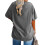 T-shirt da donna oversize con scollo rotondo e maniche corte, modello tunica 2