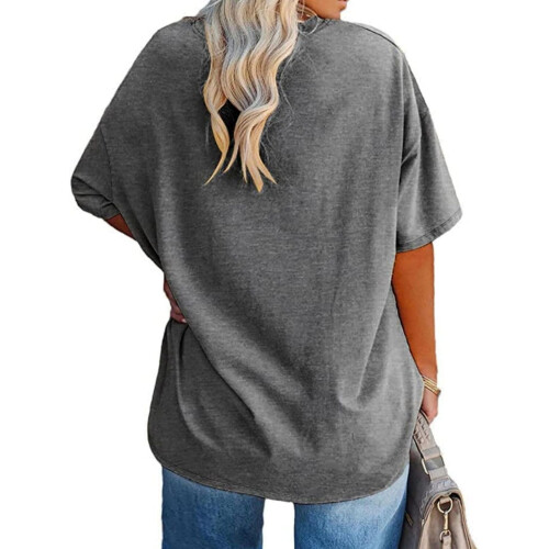 Γυναικεία μπλουζάκια μεγάλων μεγεθών, oversized μπλουζάκια, καλοκαιρινά τοπ με μισά 1