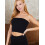 Trägerloses, doppellagiges Bandeau-Top für Damen – Basic-Freizeittop 5
