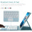 Touch Keyboard Case for iPad Mini7 (A17Pro, 2024) & Mini6 (8.3"), Compatible with Mouse – Magnetically Detachable Bluetooth 3