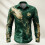 Bluser med knapper og abstrakt kunsttryk til St. Patricks dag 2