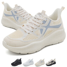 Tênis ortopédico feminino em mesh respirável, com suporte para o arco do pé, sola antiderrapante, ideal para caminhada, corrida e tênis.