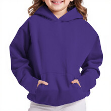 QLEICOM Unisex Kinder-Fleece-Hoodie in Übergröße mit Tasche, warmer Freizeitpullover für Kinder von 4-13 Jahren