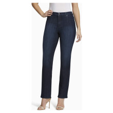Jeans Amanda a vita alta, modello dritto, da donna e taglie forti, taglia 30" Regular, lunghezza interno gamba 29" Short
