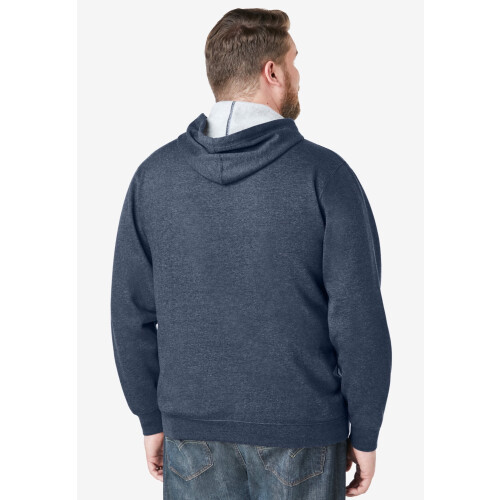 KingSize herre stor og høj fleece pullover-hættetrøje 1