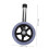 Walker Replacement Wheels Pair, Quiet Rubber Front Wheels for Walkers, Smooth Indoor Rolling 4