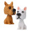 Μοντέλα σκύλων Worgeous2pcs Bobblehead για το ταμπλό αυτοκινήτου – Χαριτωμένη και 1