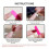 Faux ongles courts en amande bleus (24 pièces) 3