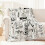 Halloween flanellen plaid - Spinnenweb, vleermuis, pompoen 2