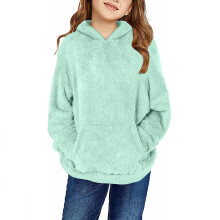 Kapuzenpullover für Teenager-Mädchen, langärmeliger Pullover, Kinder-Fleecejacke (4-14 Jahre)