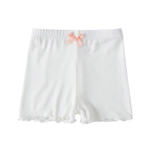 Pigerleggings, shorts til piger, børnesommerleggings, korte bukser med elastisk talje og sløjfe, mellemstore børneovertøjsbukser
