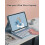 Capa com teclado para Galaxy Tab A7 de 10,4" com suporte para S Pen, cor menta. 7