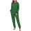 Dame vinterpyjamassæt med dobbelt fleece-print og raglan-print 1