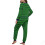Dame vinterpyjamassæt med dobbelt fleece-print og raglan-print 5