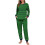 Dame vinterpyjamassæt med dobbelt fleece-print og raglan-print 4