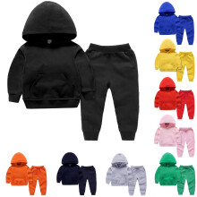 Uxgjfwu Ubranka dla małych dzieci, chłopcy i dziewczynki, dres w cukierkowym kolorze, sportowy strój dla dzieci, bluzy z kapturem, rozmiary 18M-10T