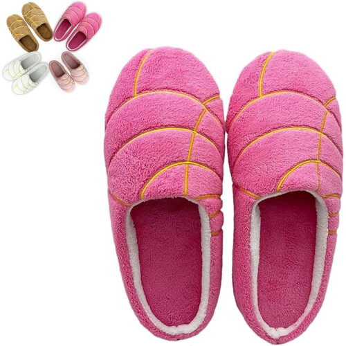 Παντόφλες Concha unisex, παντόφλες Concha σε σχήμα ψωμιού με memory foam και βελούδινη επένδυση,