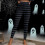 Γυναικείο ριγέ παντελόνι γιόγκα για το Halloween – Μαλακά κολάν από μετάξι γάλακτος, 4