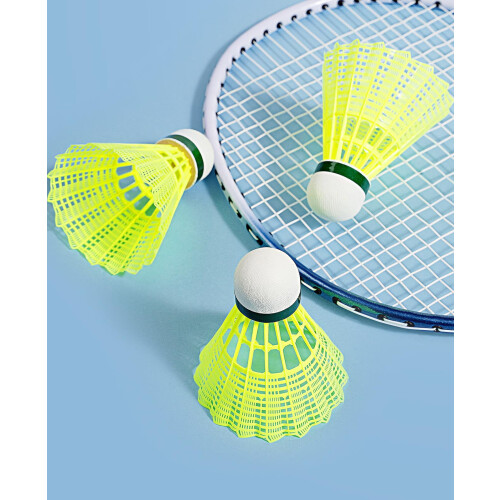 Μπαλάκια Badminton Birdies Nylonn-12 τεμάχια από ανθεκτικό νάιλον με άκρες από φελλό - 2