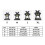 Outdoor Crampons Ice Traction Cleats 4 Pcs 3
