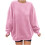 Admvng Damen-Sweatshirt, lässiger Langarm-Pullover, leichtes Shirt, Größen S-2XL 1