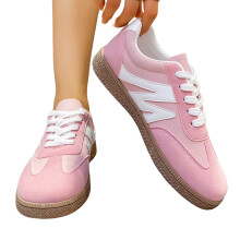 Pantofi sport retro pentru femei, pantofi de tenis la modă, confortabili, cu talpă non-alunecare, cu talpă joasă, cu dantelă, în piele