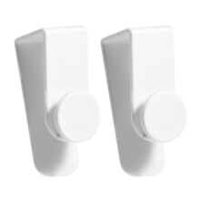 2 st. platsbesparande dörrkrokar multifunktionella ABS minimalistiska designskåpsdörrhängare för kök