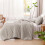 California King Sengeteppesett Boho Ensfarget 5