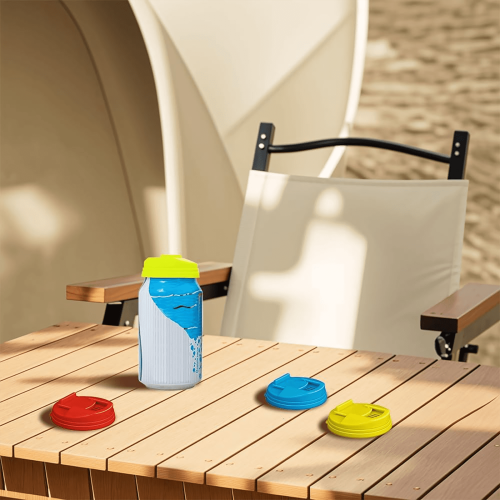 Reusable Plastic Soda Can Lids – Spill Stopper & Protector, Compatible with Standard Size Cans 2