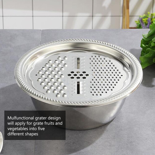 Râpe argentée pour la préparation des aliments à la maison (2 pièces) 2