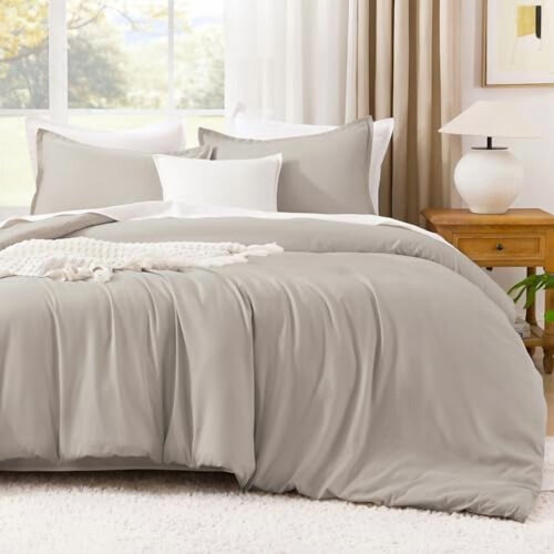 Komplet pościeli California King – Boho Solid, puszysty puch 1