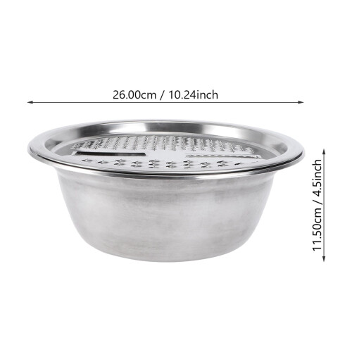 Râpe argentée pour la préparation des aliments à la maison (2 pièces) 1