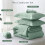 Queen Comforter Set Sage Green 7-Piece OEKO-TEX Certified 4