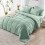 Queen Comforter Set Sage Green 7-Piece OEKO-TEX Certified 5