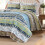 Boho Floral Quilt Set Queen 3-Piece 5
