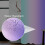 Perdea de duș cu gradient albastru-violet, 183x213 cm, poliester 3