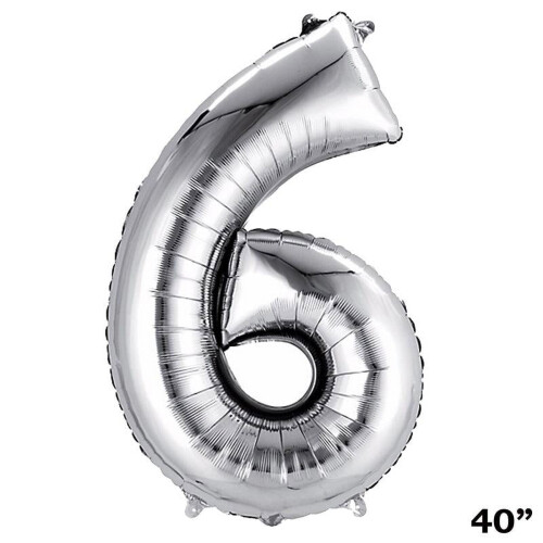 Ballon en feuille d'aluminium argentée de 40 pouces