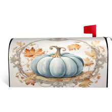 Brievenbushoes met pompoenmotief, rustieke bloemen, herfstmotief, magnetische brievenbushoes, standaardformaat 25,5 x 21 inch, decoratief voor tuin,