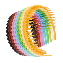 Diademas de plástico con dientes, paquete de 10 diademas finas para mujer, diademas antideslizantes con peine, accesorios para el cabello
