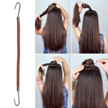 Homoyoyo20 piezas de gomas elásticas para el cabello con cordón elástico y gancho para un uso versátil en cabello grueso y fino.