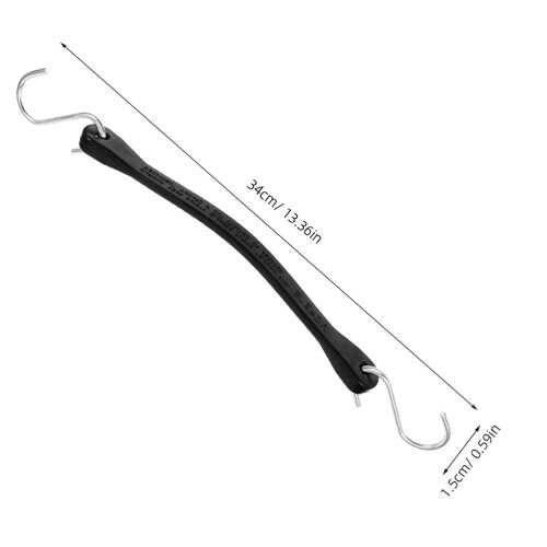 Short Bungee Cords With Hooks 2Pcs 13.4In 1