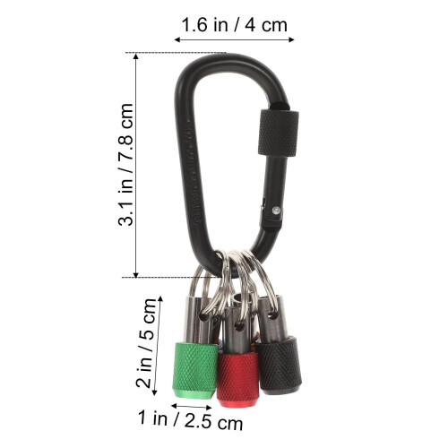 Bit Holder Keychain Portable Screwdriver ABS Steel 1 Set 1
