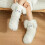 Muffle Friends Cozy Socks, Χαριτωμένες Μεγάλες Μάτια Αντιολισθητικές Χειμερινές Κάλτσες για 3