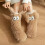 Muffle Friends Cozy Socks, Χαριτωμένες Μεγάλες Μάτια Αντιολισθητικές Χειμερινές Κάλτσες για 6