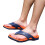 Men's summer beach flip flops orange size 10 4