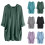 Felpa con cappuccio oversize da donna con tasca e maniche lunghe 1